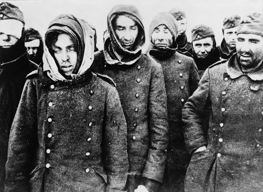 Captured German POWs at Stalingrad, February 3, 1943